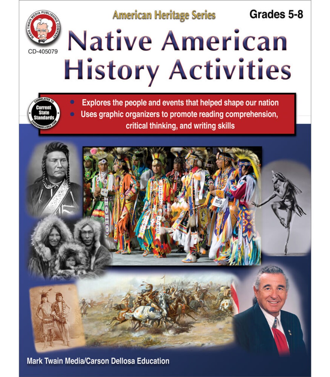 Native American History Activities Workbook, 5th Grade Workbooks and Up, Native American History Books Covering Important People & Events, Grade 5-8 Classroom or Homeschool Curriculum Workbook